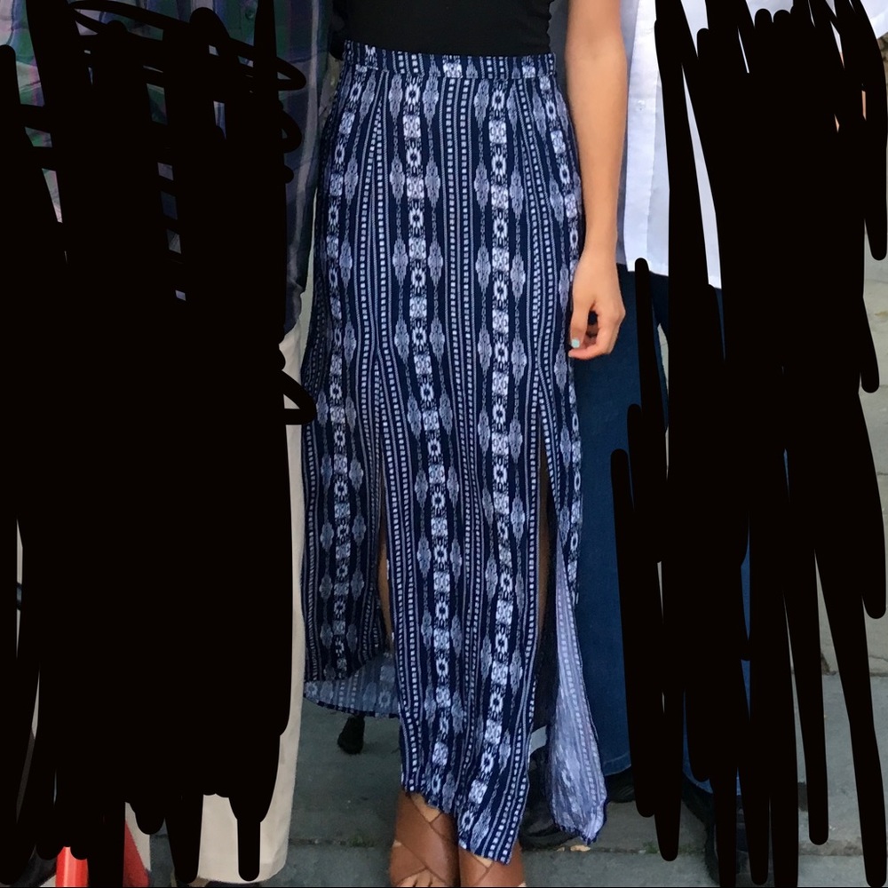 Boutique maxi slit dress in S